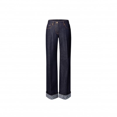 LOUIS VUITTON CUFFED HEM FLARED JEANS 1AIBHB